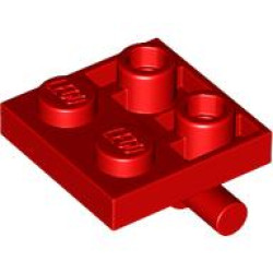 PLATE 2X2 W/ HOR. 3.2 SHAFT: {ярко червен}