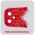 Minifigure Cape Plastic, Stepped Edge with Yellow Lines on Red Pixelated Background Pattern: {прозрачен}
