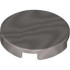 FLAT TILE 2X2, ROUND: {сребърно метален}