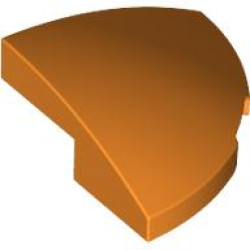 BRICK, 2X2X2/3, 1/4 SPHERE, W/ CUTOUT: {ярко оранжев}