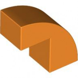 BRICK 1X2X1 2/3, BOW W/ CUTOUT, NO. 1: {ярко оранжев}
