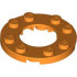 Plate Round 4X4 with Ã˜16mm hole: {ярко оранжев}