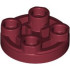 TILE, 2X2, INV., ROUND: {нов тъмно червен}