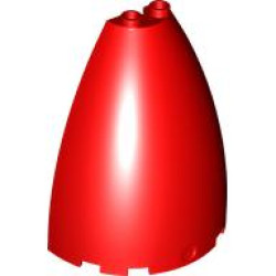 WALL ELEMENT CONE 3X6X6: {ярко червен}