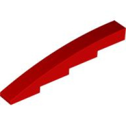 BRICK 1X8X5/3, BOW: {ярко червен}
