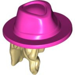 MINI WIG, W/ HAT, NO. 32: {тухлено жълт}