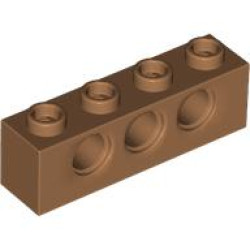 TECHNIC BRICK 1X4, Ã˜4,9: {умерен нуга}