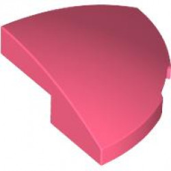 BRICK, 2X2X2/3, 1/4 SPHERE, W/ CUTOUT: {пъстро коралов}
