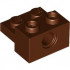 BRICK 2X2, W/4.85 HOLE, NO. 1: {червеникаво-кафяв}