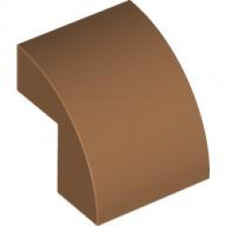 BRICK 2X2X1 2/3, BOW W/ CUTOUT: {умерен нуга}