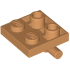 PLATE 2X2 W/ HOR. 3.2 SHAFT: {умерен нуга}