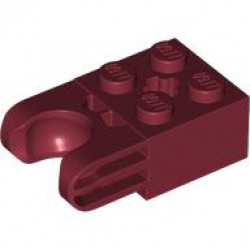 BRICK 2X2 W. CUP FOR BALL: {нов тъмно червен}