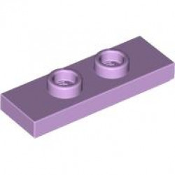 PLATE 1X3 W/ 2 KNOBS: {лавандулов}