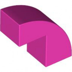 BRICK 1X2X1 2/3, BOW W/ CUTOUT, NO. 1: {ярко пурпурен}