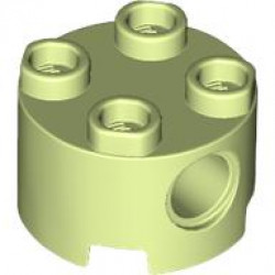BRICK 2X2 ROUND W/ HOLE Ø4,85: {пролетно жълто-зелен}