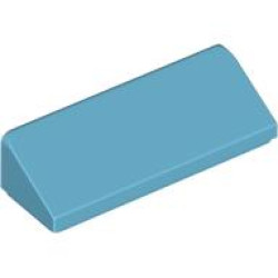 ROOF TILE 1X3X2/3, NO. 1: {умерено небесносин}