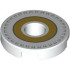 FLAT TILE 2X2, ROUND, W/ HOLE, NO. 18: {бял}