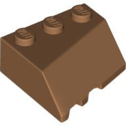 RIGHT ROOF TILE 3X3, DEG. 45/18/45: {умерен нуга}