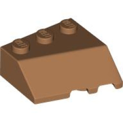 LEFT ROOF TILE 3X3, DEG. 45/18/45: {умерен нуга}