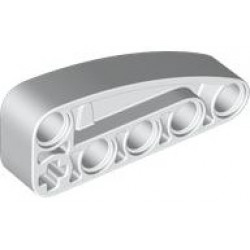 Technic, Liftarm, Modified L-Shape Quarter Ellipse Thick 2 x 5: {бял}