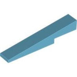 ROOF TILE 1X6X1, NO. 1: {умерено небесносин}