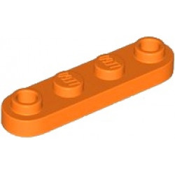 PLATE 1X4, ROUNDED, NO. 1: {ярко оранжев}