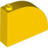 BRICK 1X4X3, OUTSIDE HALF BOW, NO. 1: {ярко жълт}