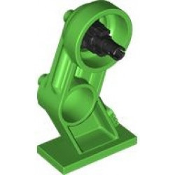 Large Figure Leg Right with Black Rotation Joint Pin: {ярко зелен}