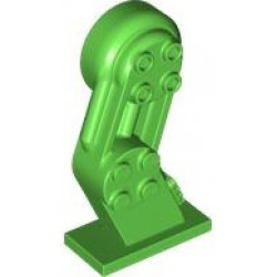 Large Figure Leg Left with Black Rotation Joint Pin: {ярко зелен}