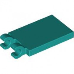 PLATE 2X3 W/ HOLDER: {ярко синьо-зелен}