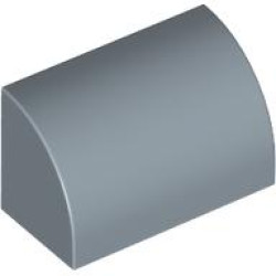 BRICK 1X2, OUTSIDE HALF BOW: {пясъчно син}