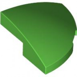 BRICK, 2X2X2/3, 1/4 SPHERE, W/ CUTOUT: {ярко зелен}