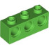 BRICK 1X3 W/ 3X4.85 HOLE: {ярко зелен}