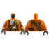 Torso Coat Open, White Ruffled Shirt, Reddish Brown Strap, Gold Filigree, Armor, Black Belt with Buckle Pattern / Dark Orange Arms with Buckles, Vials, Armor with Bat Pattern / Dark Brown Hands: {тъмно оранжев}