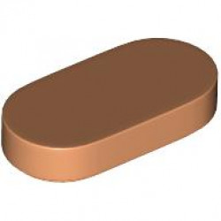TILE 1X2, 1/2 CIRCLE: {нуга}