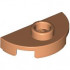 PLATE 1X2, 1/2 CIRCLE, W/ 1 KNOB: {нуга}