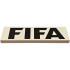 Tile 2 x 6 with Black 'FIFA' Pattern: {бял}