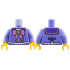 Torso Dark Purple Collar, Dark Pink Bow, Gold Buttons and Broach Pattern / Blue Violet Arms / Yellow Hands: {синьо виолетов}