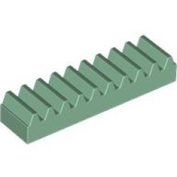 Technic, Gear Rack 1 x 4: {пясъчно зелен}