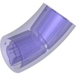 DESIGN ELEMENT,DEG.135,W/ CROSSHOLE,NO.3: {прозрачно ярко синьо-виолетов}