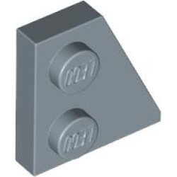 RIGHT PLATE 2x2 27DEG: {пясъчно син}