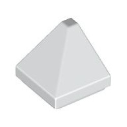 ROOF TILE 1X1X2/3, OUTSIDE CORNER, NO. 1: {бял}