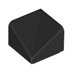 ROOF TILE 1X1X2/3, INSIDE CORNER, NO. 1: {черен}