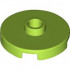 PLATE ROUND W. 1 KNOB: {ярко жълто-зелен}
