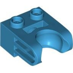 Technic, Brick Modified 1 x 2 with Hole and Ball Socket: {тъмно небесносин}