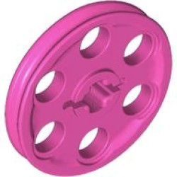 Technic Wedge Belt Wheel (Pulley): {ярко пурпурен}