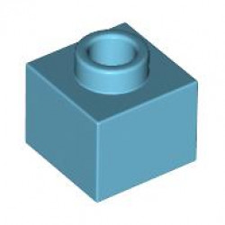 PLATE 1X1X2/3: {умерено небесносин}