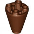 CONE 2X2X2, INVERTED: {червеникаво-кафяв}