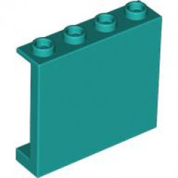 WALL ELEMENT 1X4X3, ABS: {ярко синьо-зелен}