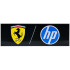 Tile 2 x 6 with Ferrari and 'hp' Logos Pattern: {черен}